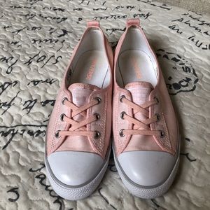 Converse pink sneakers size 8